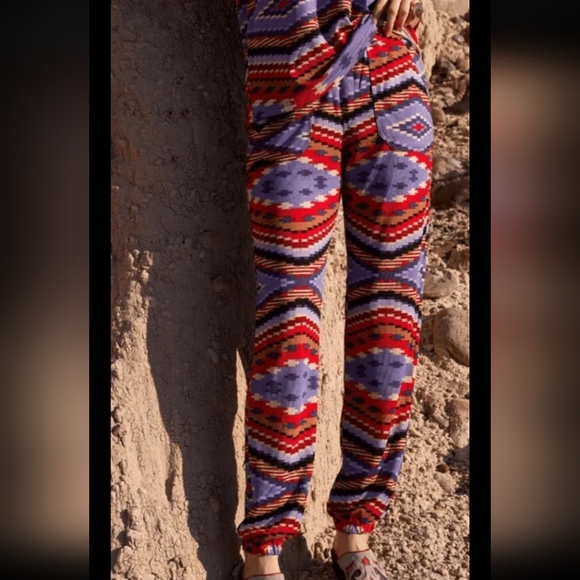 Double D Ranch Sierra Bonita Southwestern Print Jogger Pants Size XL $205